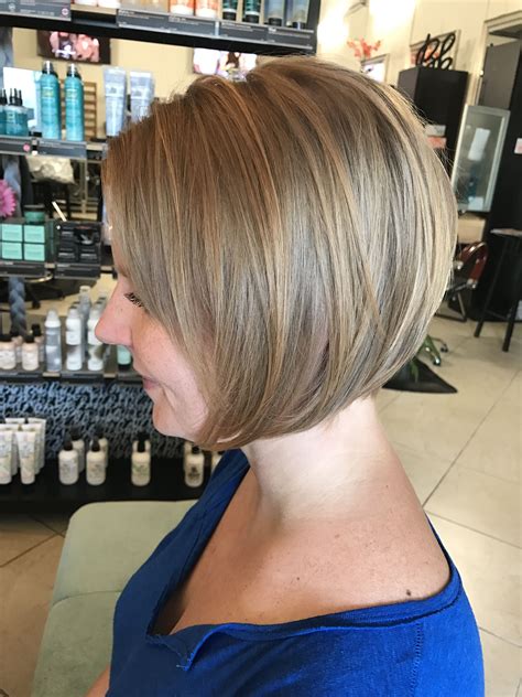 stacked bob haircut|slightly stacked bob haircut.